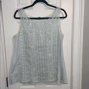 Elegant Lace Trimmed Women's Top